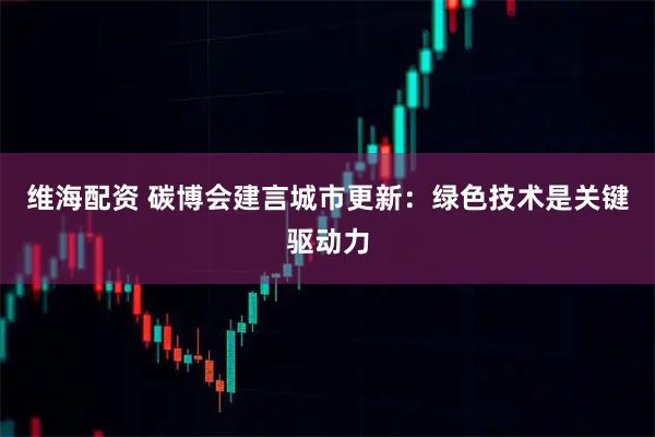 维海配资 碳博会建言城市更新：绿色技术是关键驱动力