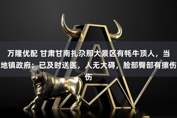 万隆优配 甘肃甘南扎尕那大景区有牦牛顶人，当地镇政府：已及时送医，人无大碍，脸部臀部有擦伤